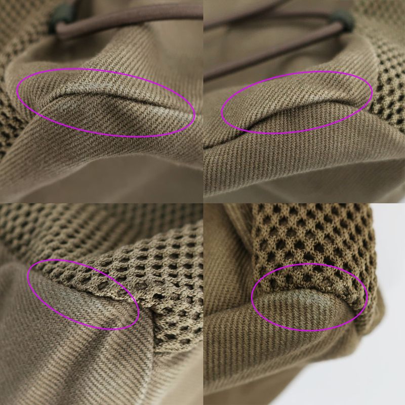 Celine Medium Trekking Backpack Rucksack Khaki Green Cotton Backpack
