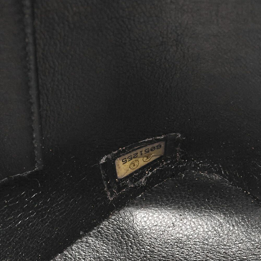 Chanel Matelasse Reprint Tote Caviar Skin Black With Silver Hardware Women's