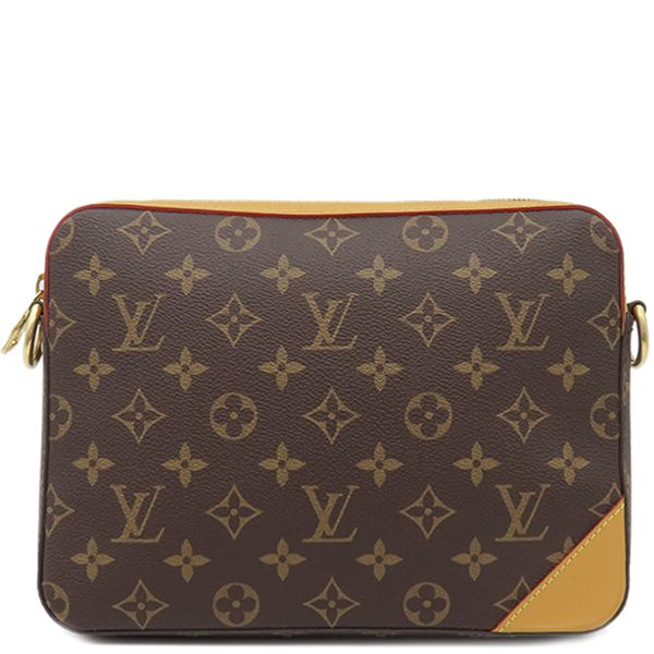 Louis Vuitton Shoulder Bag Trio Messenger Monogram Stripe Monogram Stripe Gold