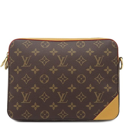 Louis Vuitton Shoulder Bag Trio Messenger Monogram Stripe Monogram Stripe Gold