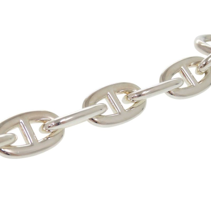 Hermes Chaine D'ancre TGM 11 Frames Silver 925 Bracelet 1502 Hermes