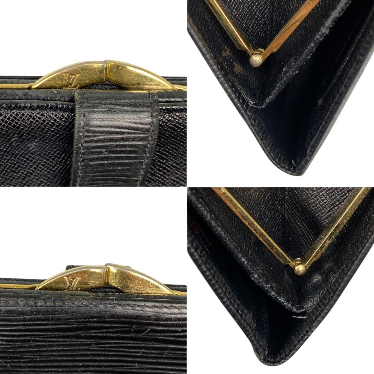 Louis Vuitton Epi Continental Viennois Long Wallet M63252 Noir