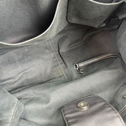 Chanel Paris Biarritz Mini Tote Shoulder Bag Navy Blue Black Bicolor Shoulder