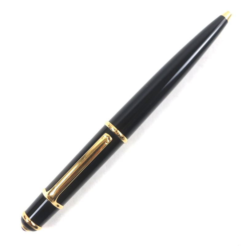 Cartier Diabolo De Cartier Blue Gemstone Twist Ballpoint Pen Black Gold Made