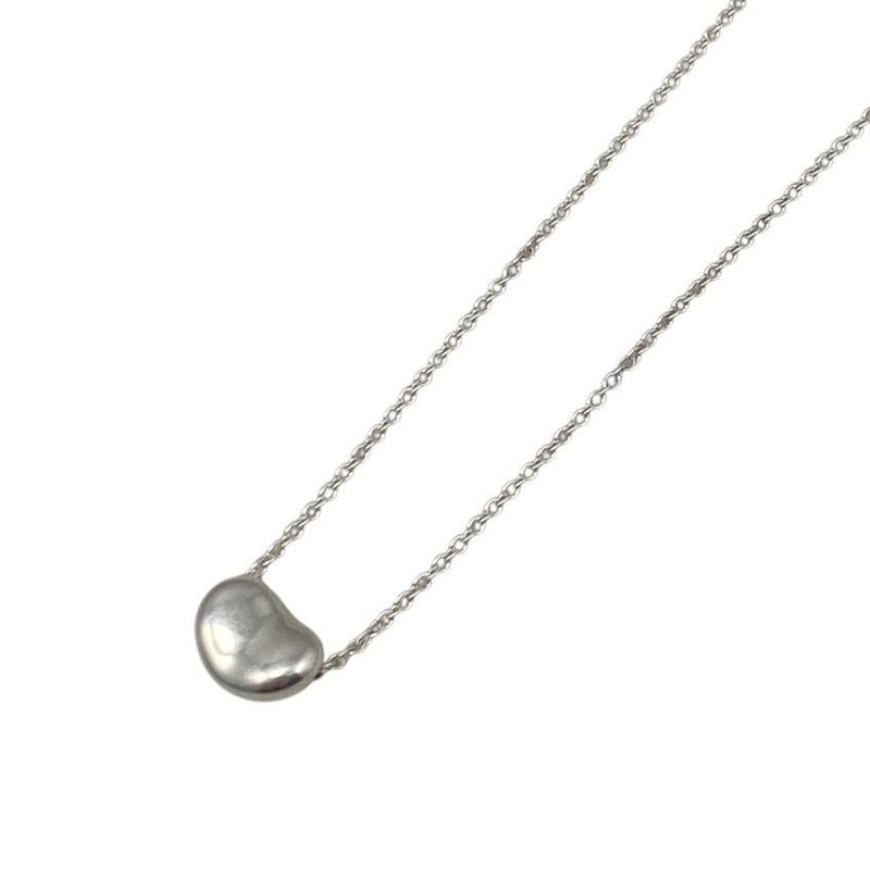 Em1277 Tiffany & Co Necklace Bean Necklace Silver Tiffany