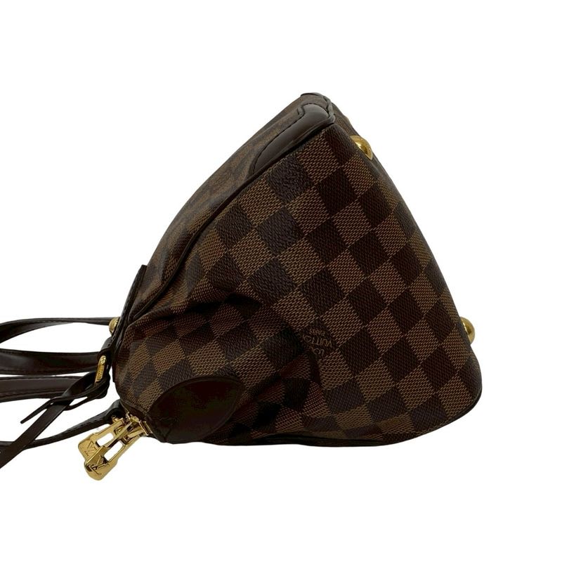 Louis Vuitton Verona PM Damier Leather Handbag Tote Bag Brown
