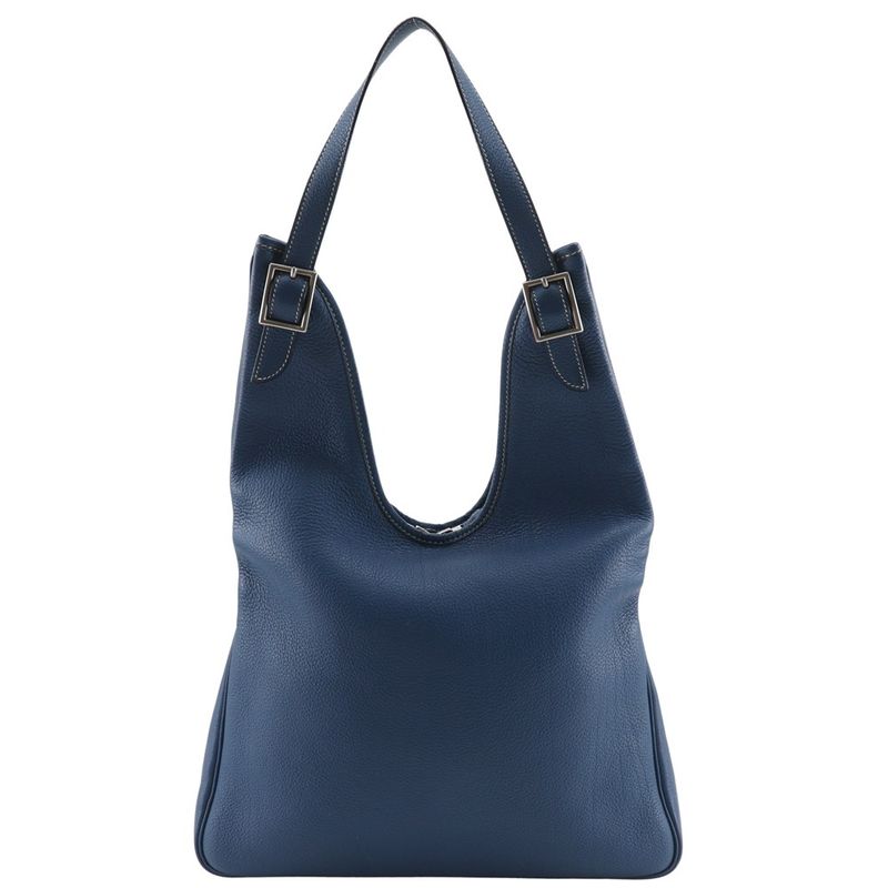 Hermes Masai PM Taurillon Clemence Blue □F Ladies Shoulder Bag