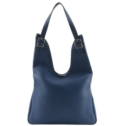 Hermes Masai PM Taurillon Clemence Blue □F Ladies Shoulder Bag