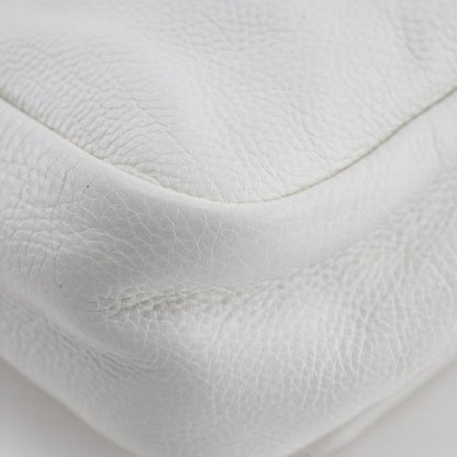 Chanel Chain Shoulder Coco Double Chain A46041 Lambskin White Ladies Shoulder