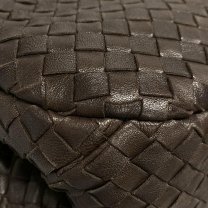 Bottega Veneta Intrecciato Tote Bag 125787 Dark Brown Leather