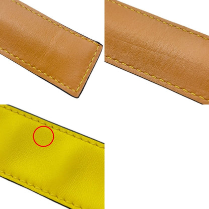 Loewe Slap Bracelet Anagram Yellow Leather Women's Accessories