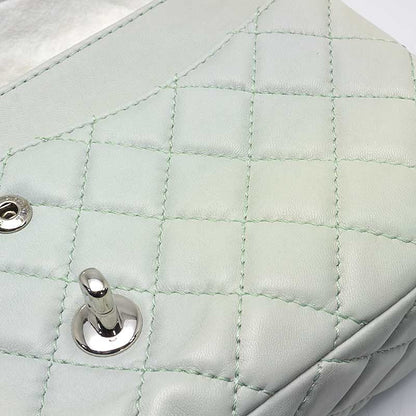 Chanel Matelasse 25 Chain Shoulder Bag W Flap Green