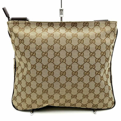 Gucci 256100 Crossbody Shoulder Bag Brown GG Canvas Sherry Line Ladies Fashion