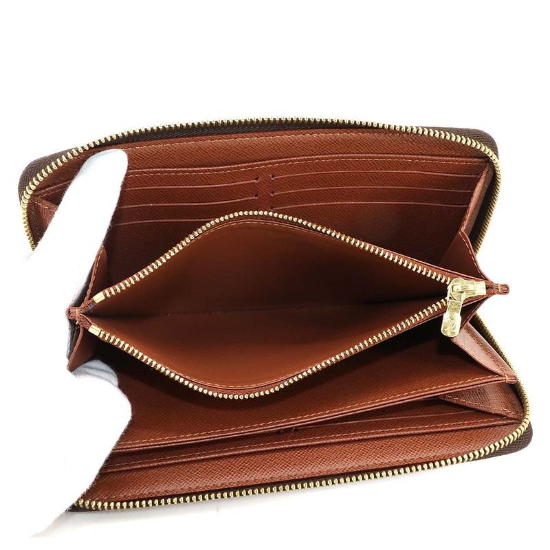 Louis Vuitton Monogram Zippy Wallet Round Zipper Long Wallet Brown M42616
