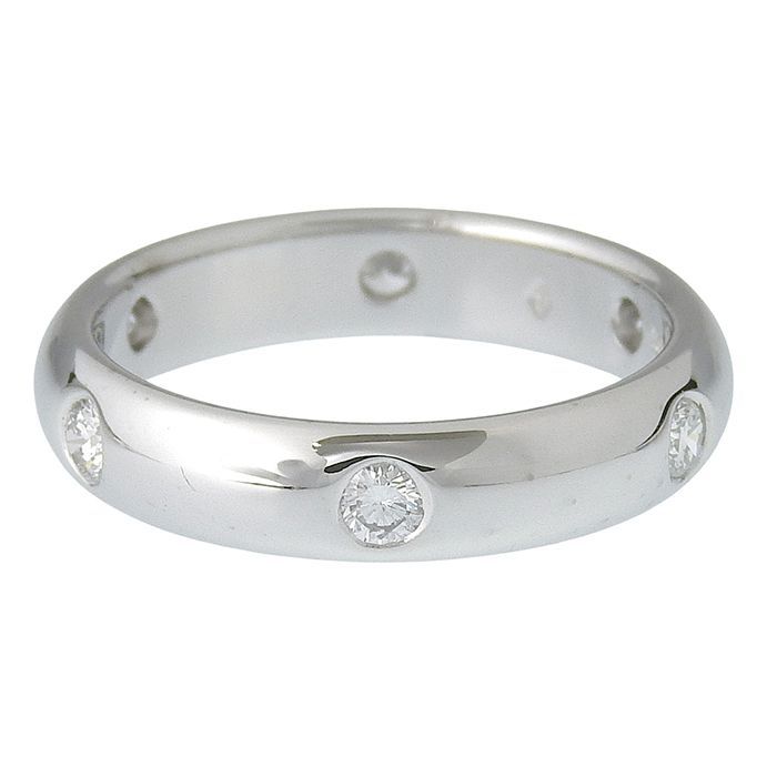 Cartier Stella 6P Diamond Ring 18K White Gold 750 White Gold Diamond #50
