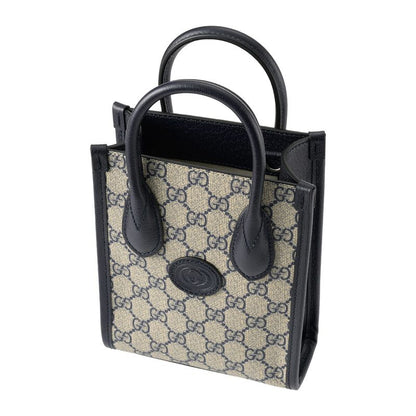 Gucci Shoulder Bag GG Supreme Beige/blue