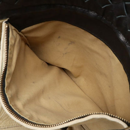 Bottega Veneta Intrecciato Shoulder Bag Crossbody Leather Black 179330