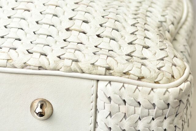 Christian Dior Tote Bag A4 Christian Dior Bag Lady Dior Intrecciato White Silver