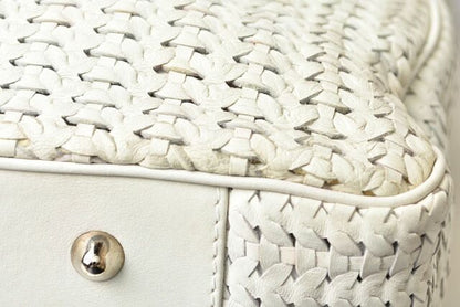 Christian Dior Tote Bag A4 Christian Dior Bag Lady Dior Intrecciato White Silver