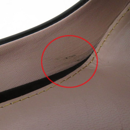 Gucci 309999 Round Toe Patent Leather Pumps Black 35.5 Women