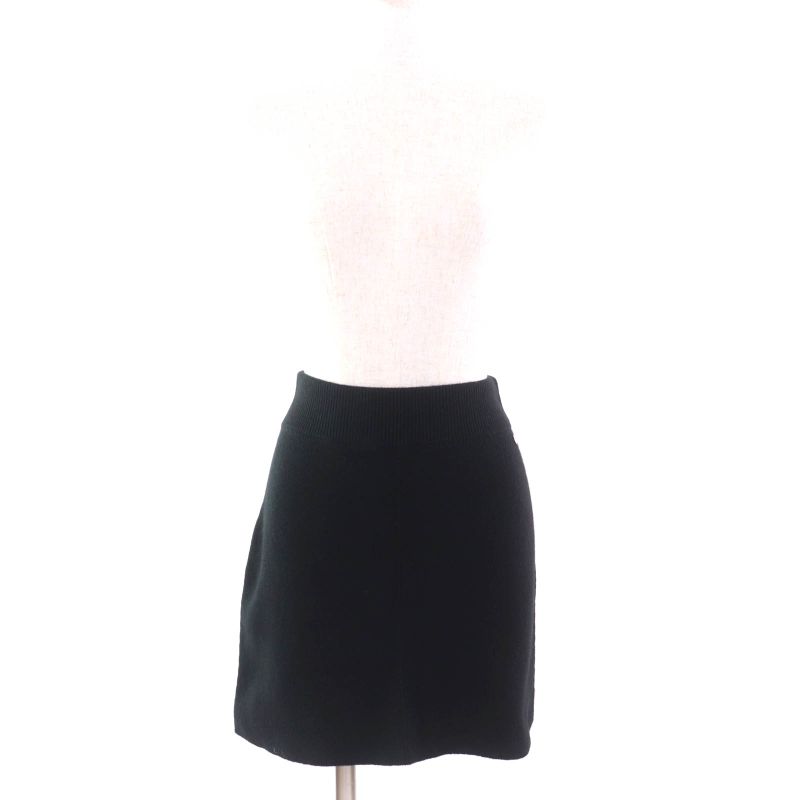 Hermes 22AW 2h2300d1 100% Cashmere Trapezoidal Knit Skirt With Serie Hardware