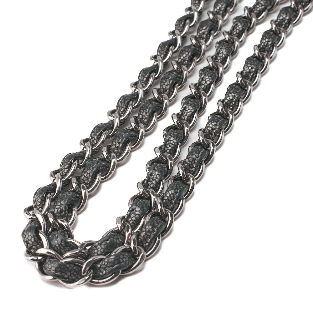 Chanel Matelasse Coco Mark Chain Shoulder Soft Caviar Skin Silver (silver