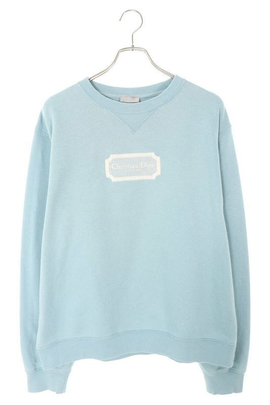 Dior 23AW 343j694a0531 Logo Embroidery Crewneck Sweatshirt Men's L