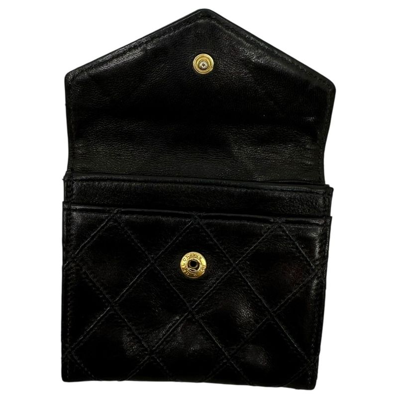 Chanel 90's Coco Mark Matelassé Lambskin Coin Case Coco Mark Matelasse Lambskin