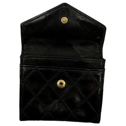 Chanel 90's Coco Mark Matelassé Lambskin Coin Case Coco Mark Matelasse Lambskin