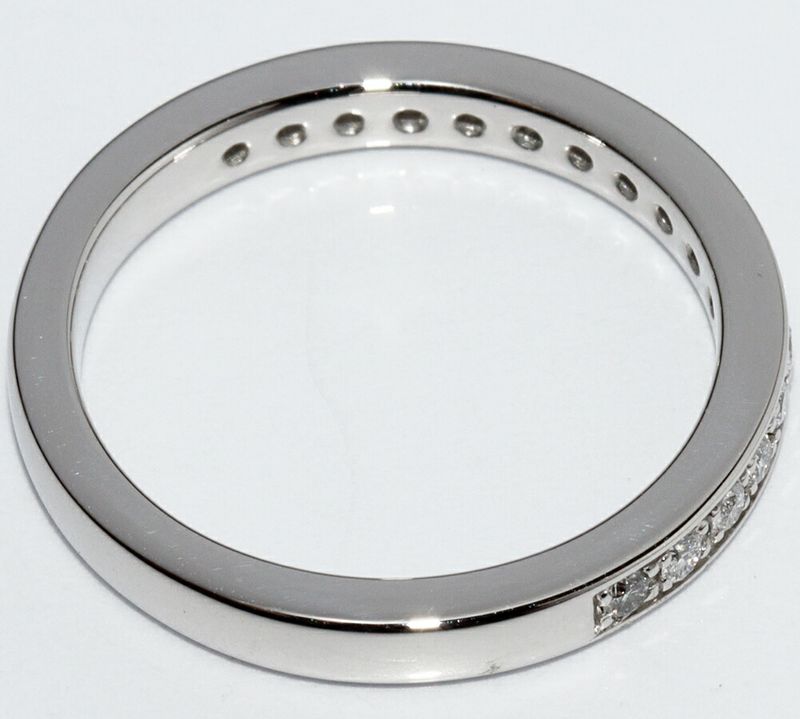 Bulgari Pt950 Diamond (total 019ct) Dedicata A Venezia Wedding Ring Half