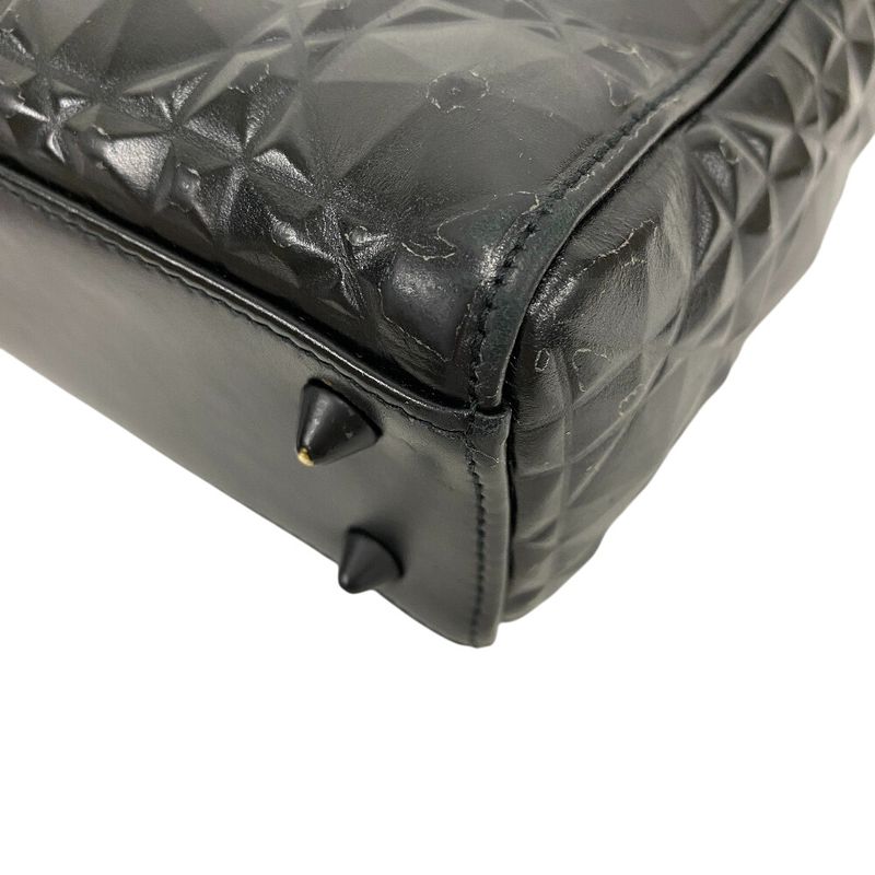 Christian DIOR Diamond Cannage 2WAY Shoulder Bag Handbag Bag Cabasn Brand Black