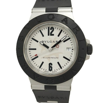 Bvlgari Aluminum Steve Aoki Limited Aluminum Automatic White Dial Rubber Black