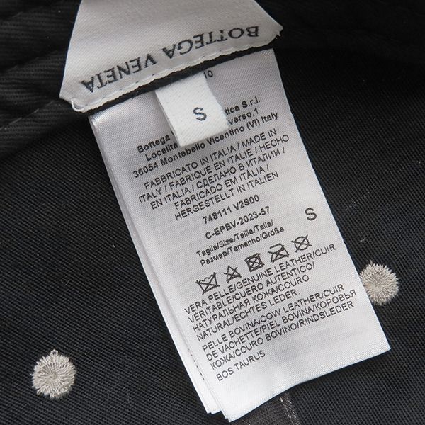 Bottega Veneta Cap Chino Print Nubuckles Cles Leather Light Beige S Hat Light