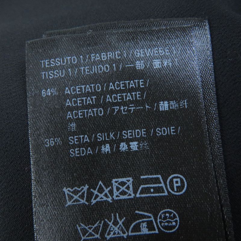 Balenciaga 2018 558176 Silk Blend Asymmetrical Sleeveless Blouse Top Black 34