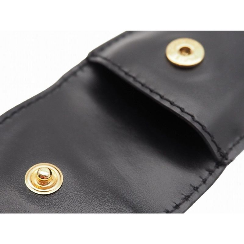 Chanel Coco Logo Padlock Cadenna Key Clochette with Case Charm Calf Leather GP