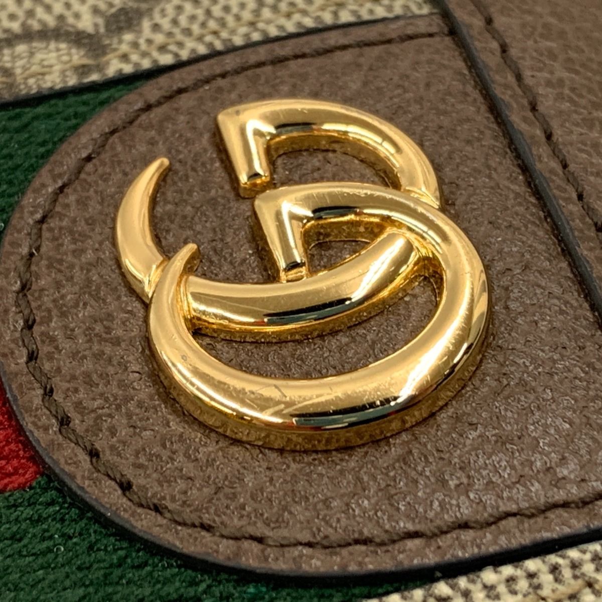 Gucci Ophidia GG Supreme Bifold Wallet 523155 8745 Beige X Brown