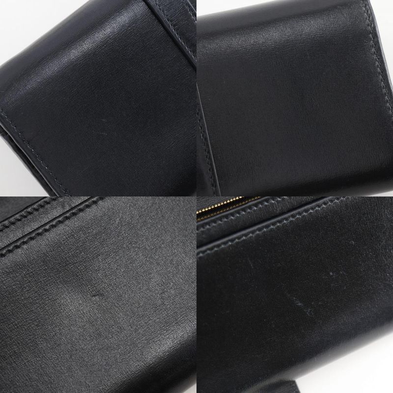 Gucci Jackie 1961 652681 Calf Black Women's Chain Wallet