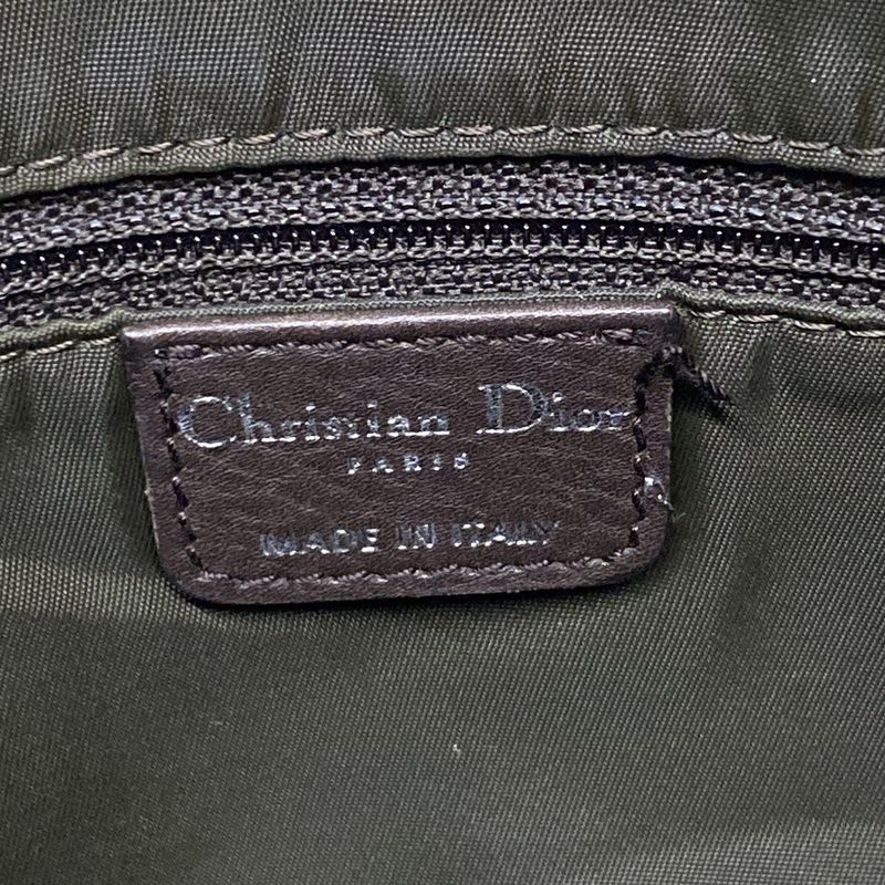 Dior/christian Dior Shoulder Bag Street Chictrotter Dark Brown Leather