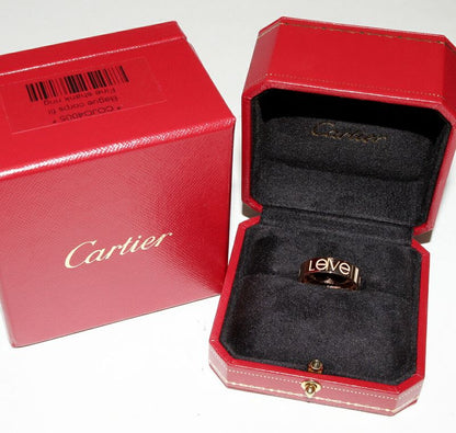 Cartier Ring 18K Pink Gold Lovering LOVE Ring Width 55mm (022in) Limited