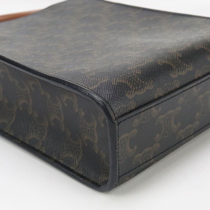 Celine Mini Vertical Cabas Triomphe Canvas Handbag Triomphe Canvas Leather Women