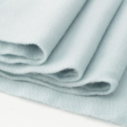 Hermes Cashmere Logo Embroidery Fringe Scarf Blue