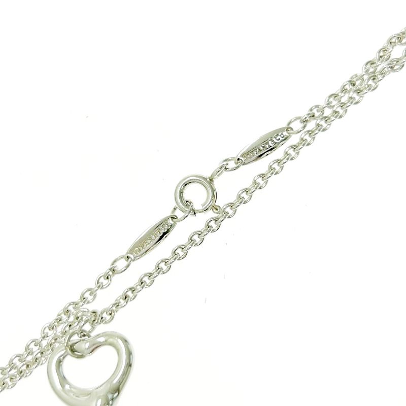 Tiffany & Co Silver Elsa Peretti Open Heart Bracelet 2.6g 925 Engraved 440301