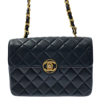 Chanel | Single Flap Mini Matelasse Lambskin Shoulder Bag | Navy Bordeaux |