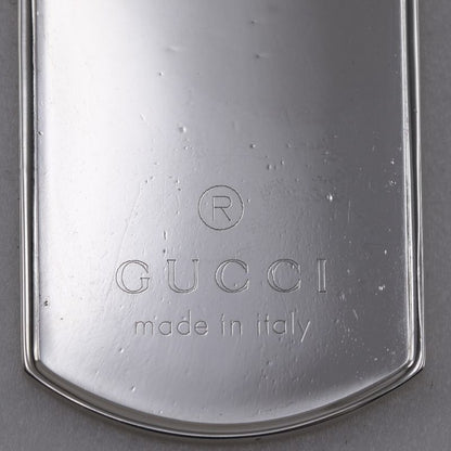 Gucci Dog Tag Plate Silver 925 Unisex 19.0g Pendant Top