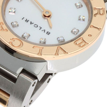 Bvlgari Bbp23sg Bvlgari 12P Diamond Watch SS Ssx18k Pink Gold Ladies