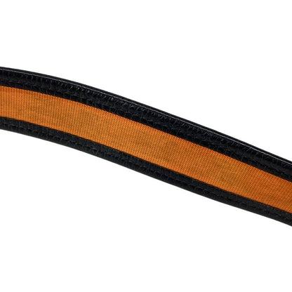 Dior/christian Dior Shoulder Bag Saddle Bag Navy Black And Orange Leather