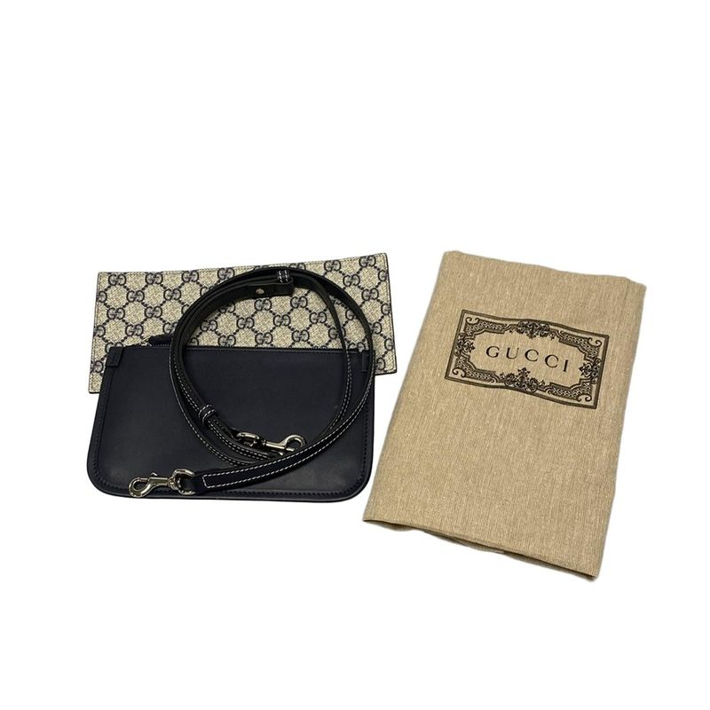 Gucci Tote Bag Gucci Print Small Tote Bag 772144 Ivory And Dark Navy Cotton
