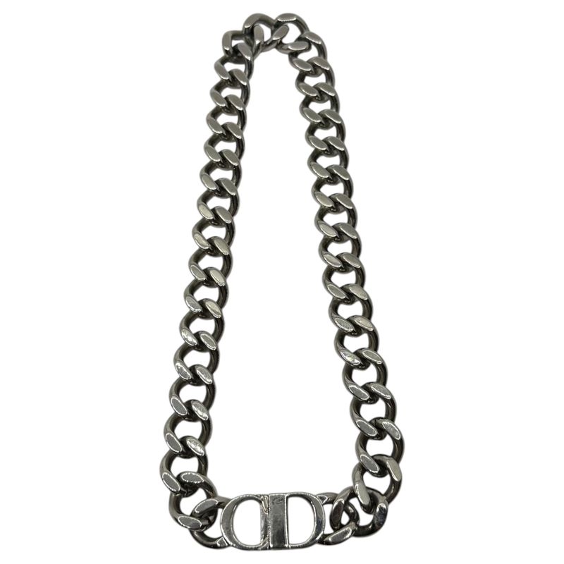Christian Dior CD Icon Chain Link Necklace Icon Chain Link Necklace Silver