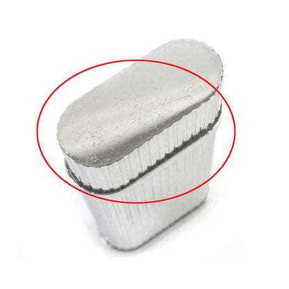 Cartier Godron Stripe Pattern Oval Roller Smoking Tool Silver