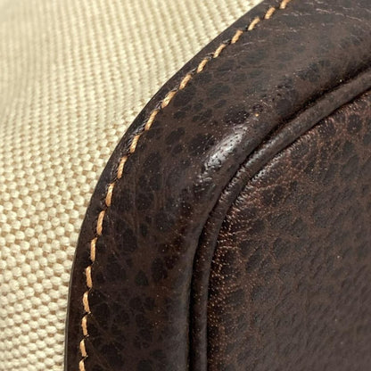 Hermes Garden Party TPM Ivory And Dark Brown Leather